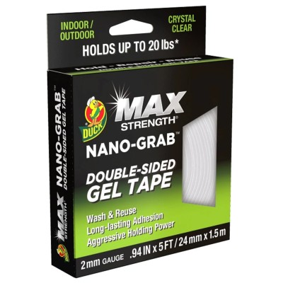 DUCK TAPE Clear Double Sided Adhesive Square Acrylic Backing 24mm x 1.5m 287264