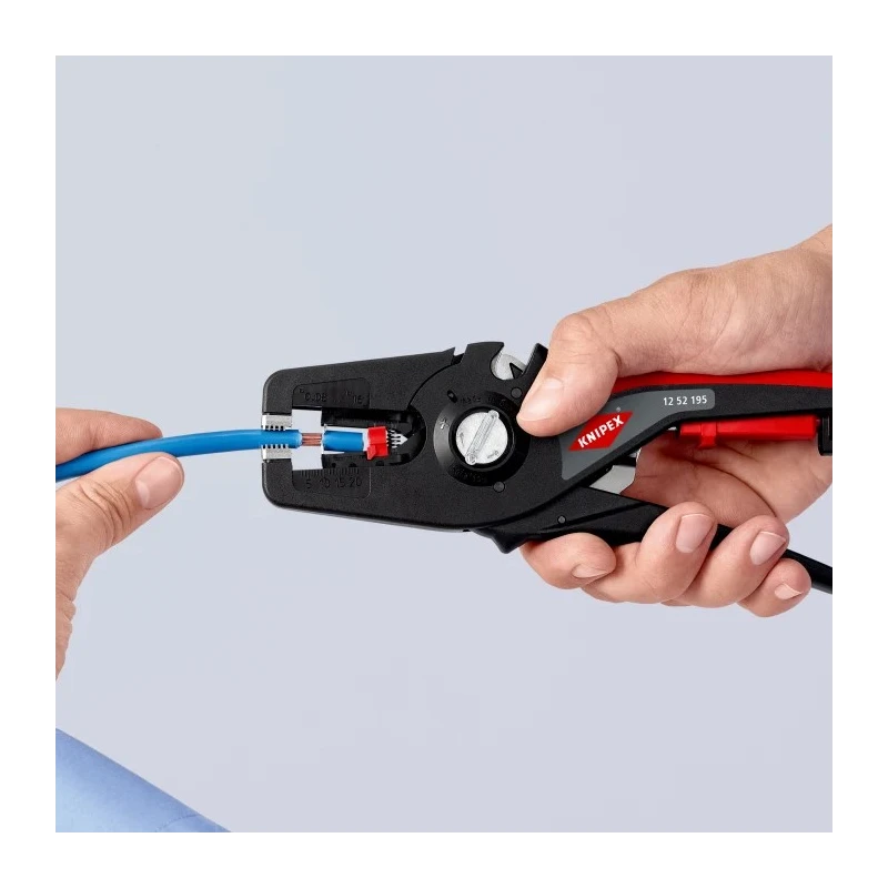 Knipex Precistrip16 Automatic Wire Stripper Multi-Core, Monocore 0.08 to 16 mm² Ergonomic 195mm 12 52 195