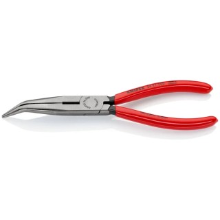 Knipex 1-Piece Long Nose Plier Vanadium Electric Steel Plastic Coated Handle 200mm Overall Length 73mm Jaw 26 21 200