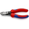 Knipex High Leverage Side Cutting Pliers Chrome Vanadium Steel Jaw, Multi Component Plastic Grip, Forged Steel 74 02 140