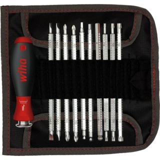 Wiha Hex Ball End, Phillips, Pozidriv, Torx Interchangeable Standard Screwdriver Set 12-Piece 03591