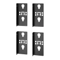 APC Easy Rack Series Mounting Bracket for Use with Power Distribution Unit M6 Thread Black Mild Steel 4 Per Pack ER7PDUBRKTS