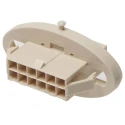 Molex Male Housing Plug 4 Way 2 Row 4.2 mm Pitch Nylon Panel Mount 207017-0004