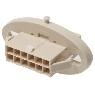 Molex Male Housing Plug 4 Way 2 Row 4.2 mm Pitch Nylon Panel Mount 207017-0004
