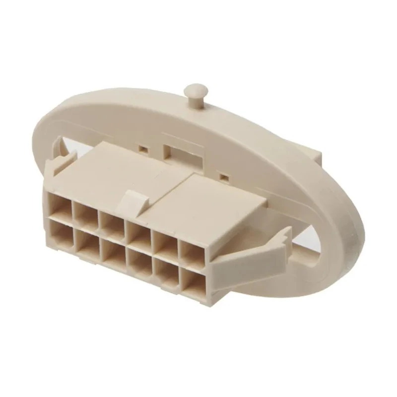 Molex Male Housing Plug 4 Way 2 Row 4.2 mm Pitch Nylon Panel Mount 207017-0004