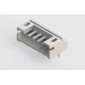 EDAC 140 Series Right Angle Through Hole PCB Header, 6 Contacts, 2 mm Pitch, 1 Row, Shrouded 140-506-415-000