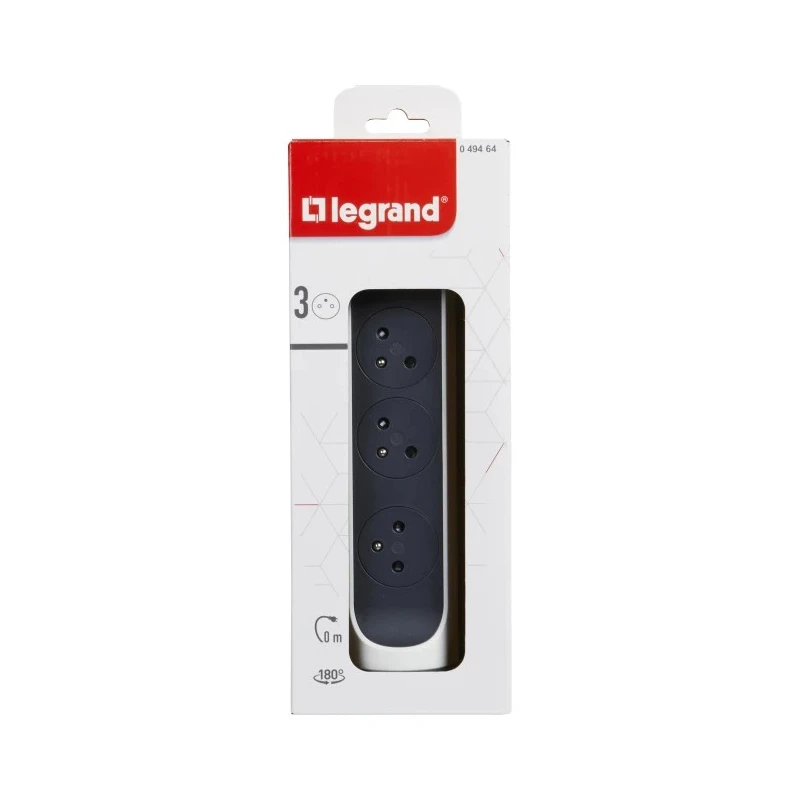 Legrand 3 Socket Type E Extension Lead 16 A Current 3680 W Power 50 Hz FREQUENCY 049464