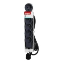 Legrand 3 m 6 Socket Type E Extension Lead, 16 A Current, 3680 W Power, IK 04 Impact Resistance, RoHS Compliant 049495
