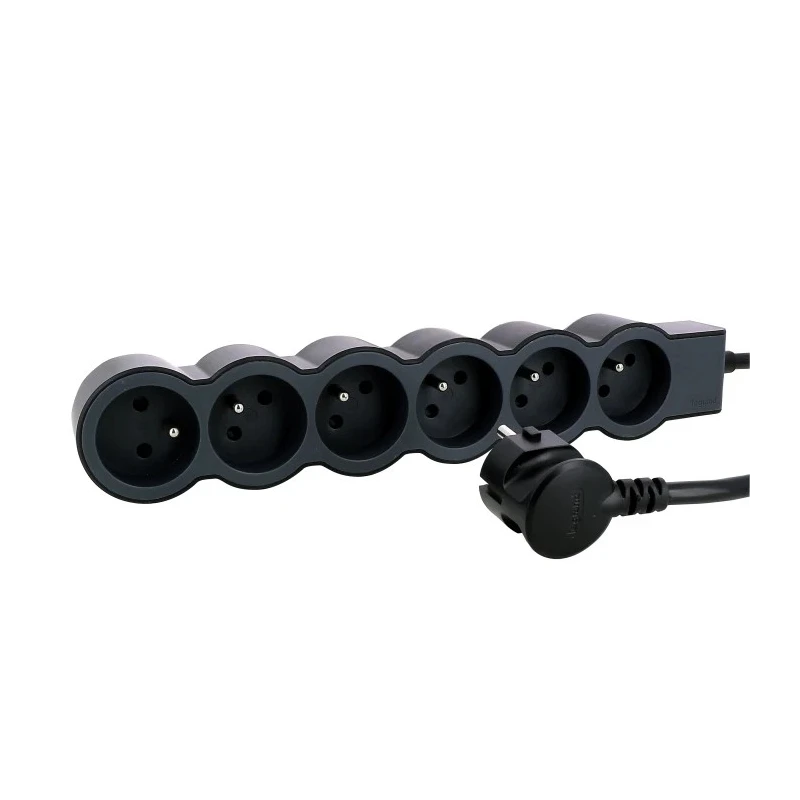 Legrand 3 m 6 Socket Type E Extension Lead, 16 A Current, 3680 W Power, IK 04 Impact Resistance, RoHS Compliant 049495