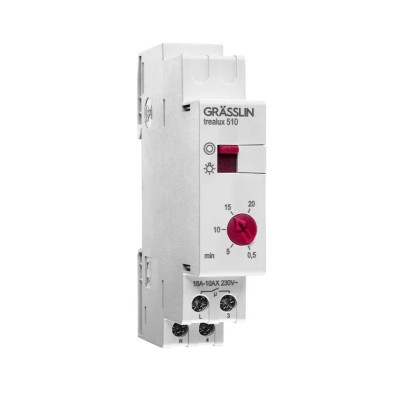 Grasslin Analogue DIN Rail Time Switch 230V ac 18.13.0016.1