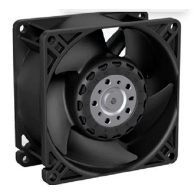 ebm-papst AxiForce 80 Series DC Axial Fan, 12V DC, 48W, 4A, 220 m³/h, 80x80x38 mm AF80-00130 12V P/2 16.500