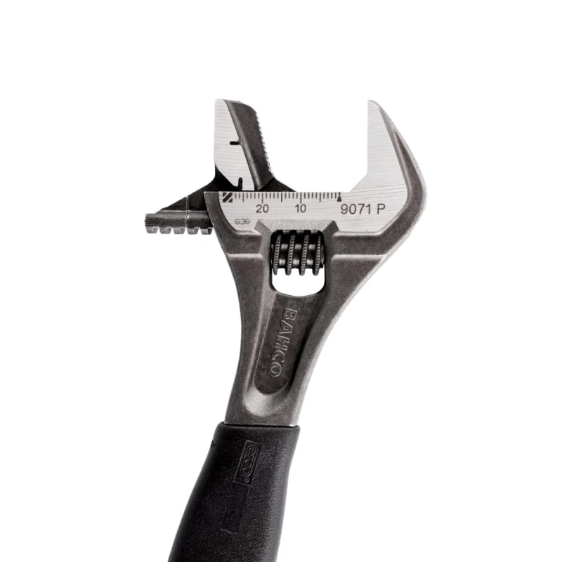 Bahco Adjustable Spanner Wrench 28 mm Jaw Capacity 208mm Overall Length Plastic Handle 9071 P