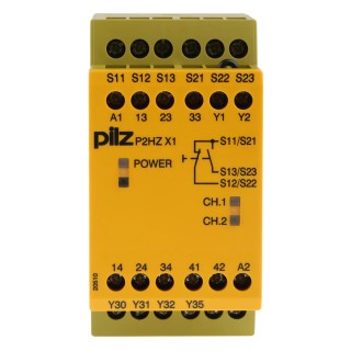 Pilz P2HZ X1 24V DC Safety Relay with 3 Safety Contacts and 1 Auxiliary Contact P2HZ