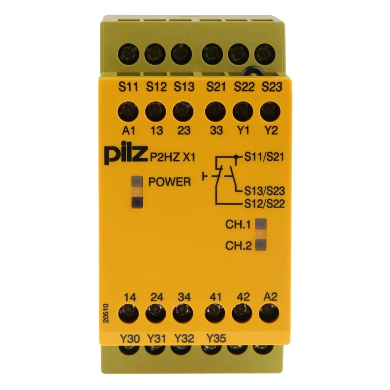 Pilz P2HZ X1 24V DC Safety Relay with 3 Safety Contacts and 1 Auxiliary Contact P2HZ