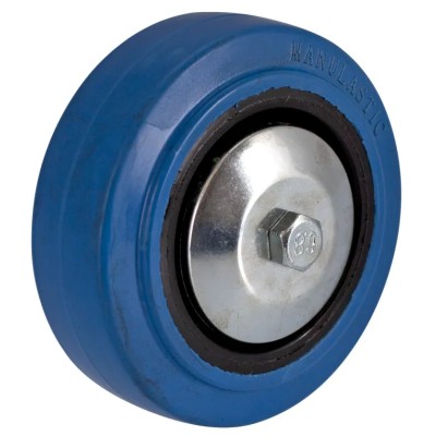 Guitel Hervieu Polypropylene Trolley Wheel with Thermoplastic Rubber Tread, 80mm Diameter, 32mm Width, 12mm 571-400-080L12PF