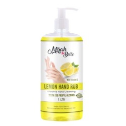 mirah-belle-lemon-hand-rub-sanitizer-with-vitamin-e-1000-ml-best-for-men-women-and-children-sulfate-and-paraben-free-1-ltr-24182