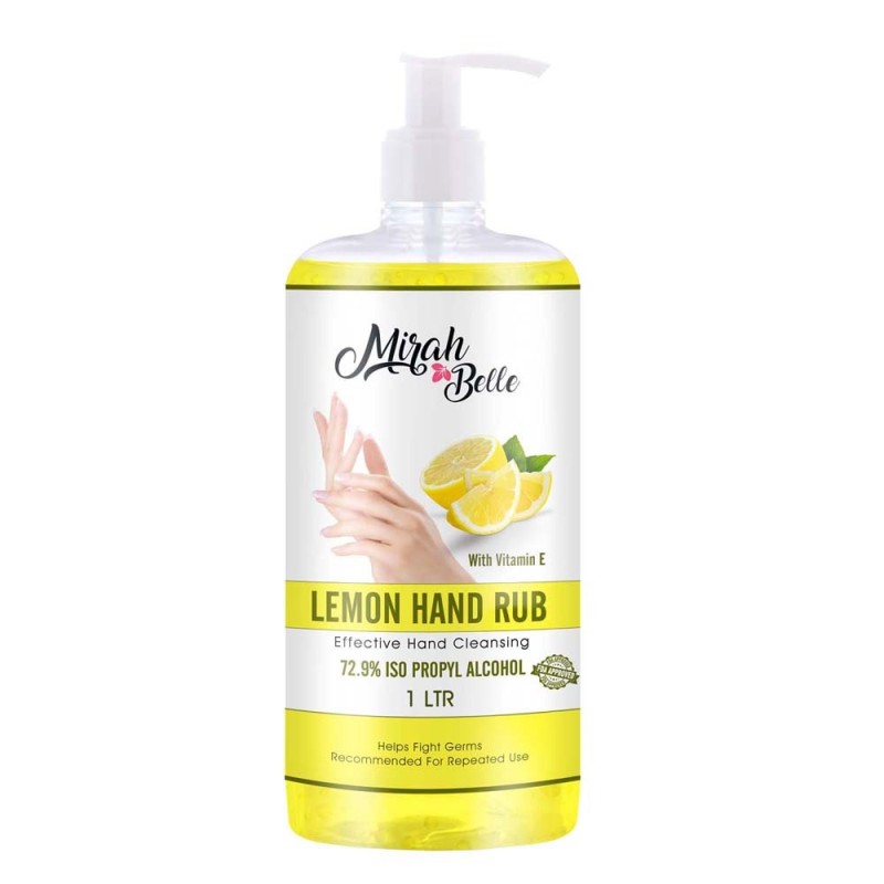 mirah-belle-lemon-hand-rub-sanitizer-with-vitamin-e-1000-ml-best-for-men-women-and-children-sulfate-and-paraben-free-1-ltr-24182