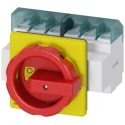 Siemens 6-Pole Panel Mount Non-Fused Switch Disconnector IP65, 63A, 22 kW, Rotary Operated 