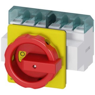 Siemens 6-Pole Panel Mount Non-Fused Switch Disconnector IP65, 63A, 22 kW, Rotary Operated 