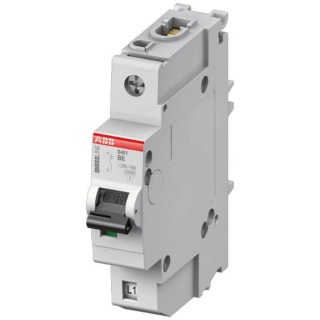 ABB SMISSLINE TP S400M Miniature Circuit Breaker 1-Pole 10A Type C 400V AC 250V DC 10kA Breaking 2CCS571001R0104 S401M-C10