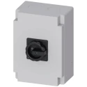 Siemens 6-Pole Panel Mount Non-Fused Switch Disconnector, IP65, 63A, 22kW, Black Handle 