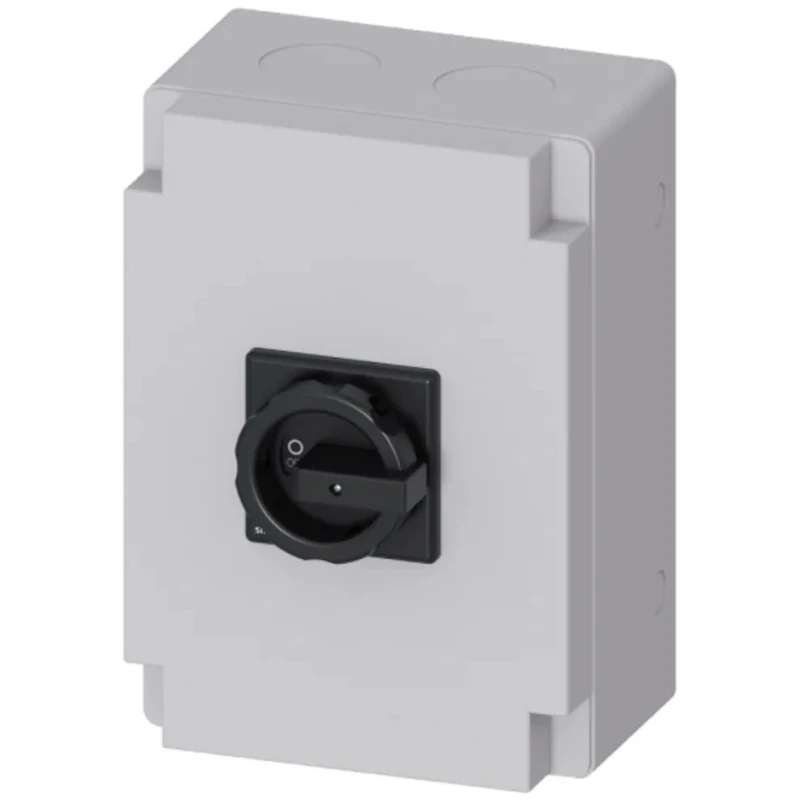 Siemens 6-Pole Panel Mount Non-Fused Switch Disconnector, IP65, 63A, 22kW, Black Handle 