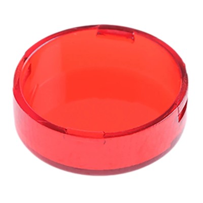 APEM Panel Mount Indicator Lens Red Round 15mm Diameter A0163B