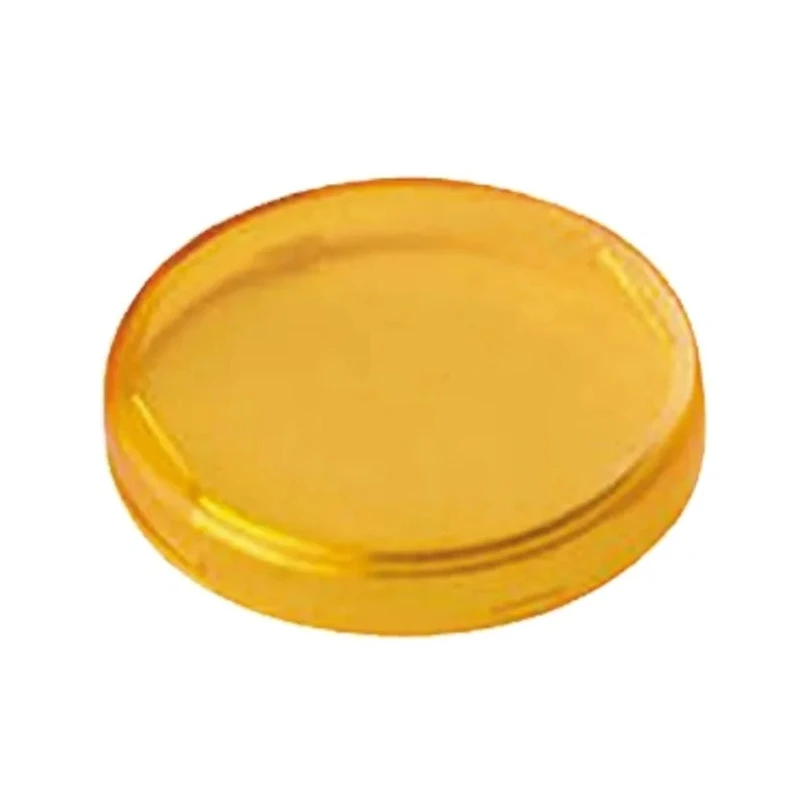 APEM Panel Mount Indicator Lens Round Style Yellow 26mm Diameter A0263D