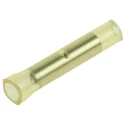 RS PRO Insulated Crimp Butt Splice Connector Nylon 22 AWG Yellow, Tin Plated Copper 239-4234