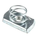 Unistrut Channel Nut Zinc Plated Steel Spring Type Thread Size M8 P 4007 M8