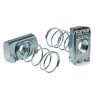 Unistrut Zinc Plated Steel Spring Channel Nut M10 PNL10ZP