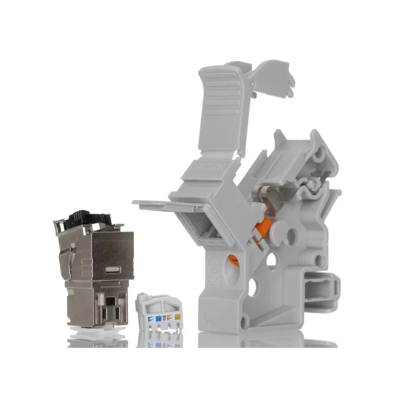 Phoenix Contact Polycarbonate DIN Rail Adapter for RJ45 Cable Connection Module NBC-PP-J1PGY-S/R4IDC8 1100077