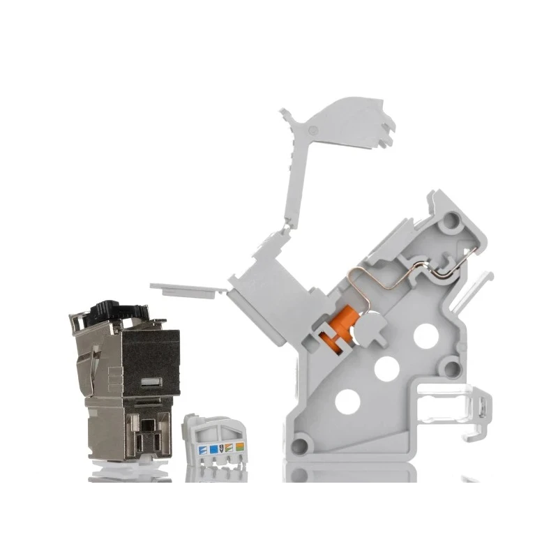 Phoenix Contact Polycarbonate DIN Rail Adapter for RJ45 Cable Connection Module NBC-PP-J1PGY-S/R4IDC8 1100077