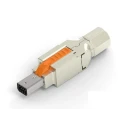 TE Connectivity Industrial Mini I/O Cable Straight Mini I/O Connector Male 8 Way Shielded 2350304-2