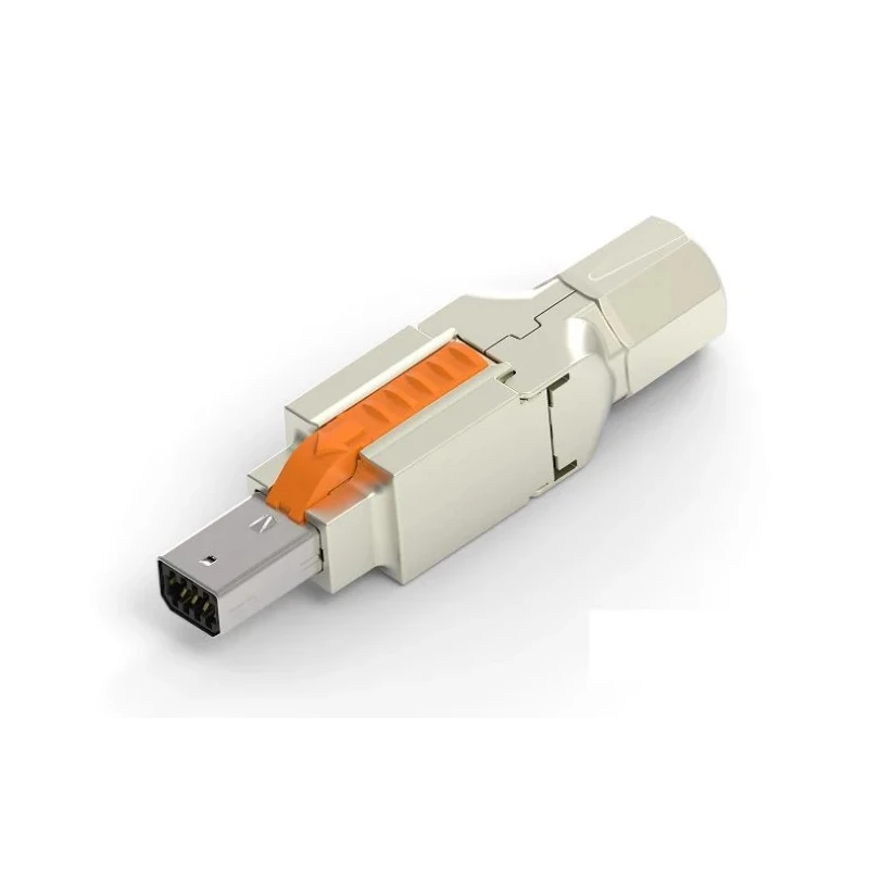 TE Connectivity Industrial Mini I/O Cable Straight Mini I/O Connector Male 8 Way Shielded 2350304-2