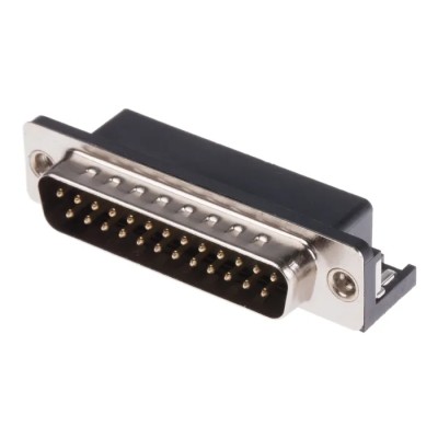 RS PRO 25 Way Right Angle 2.77 mm Pitch Through Hole D-Sub Connector, 4 to 40 UNC Male 239-5883