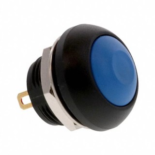 TE Connectivity PB6 Series Push Button Switch, On-Off, Panel Mount, 1 NO Contact, Blue Actuator, IP68, 3.5mm PB6B2FM7M1CAL00
