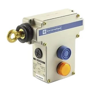 Telemecanique Sensors Rope Pull Switch, Left Side Mounting, 2 NO/2 NC Contacts, IP65, 300V AC, 3A Contact Current XY2-CE