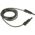 Hirschmann Test & Measurement Connector Test Lead 16A 60V DC Black 2m Lead Length 973647100