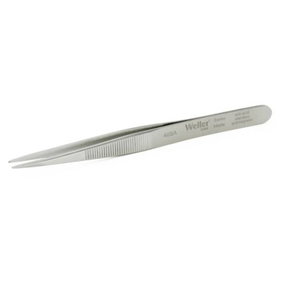 Weller Erem 4.3in Stainless Steel Rounded Tweezer 40SA