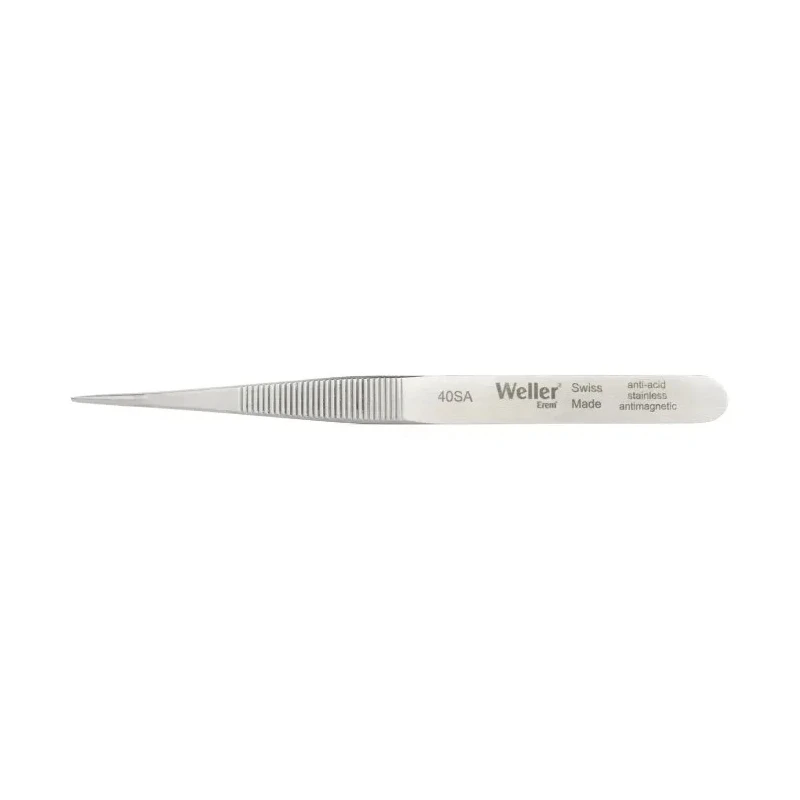Weller Erem 4.3in Stainless Steel Rounded Tweezer 40SA