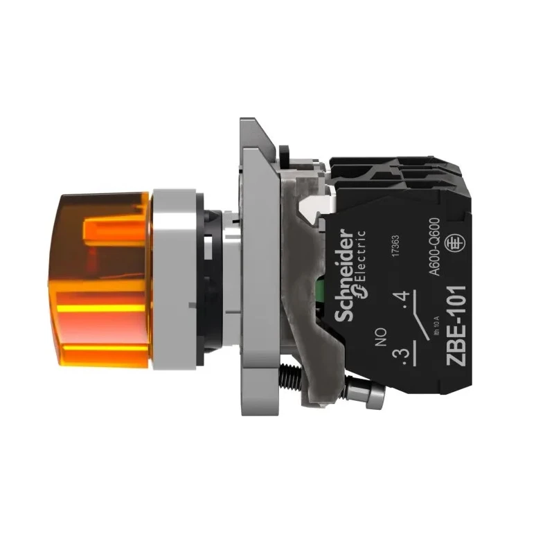 Schneider Electric Selector Switch Handle Stay Put Illuminated 2 Positions SPDT 22.5 mm Cutout XB4BK125G5