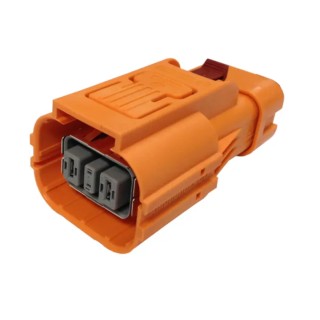 Amphenol Industrial PowerLok Plug with HVIL EV Connector Female, 40A, 800V, Crimp Termination, IP67, Polyamide HVSL630