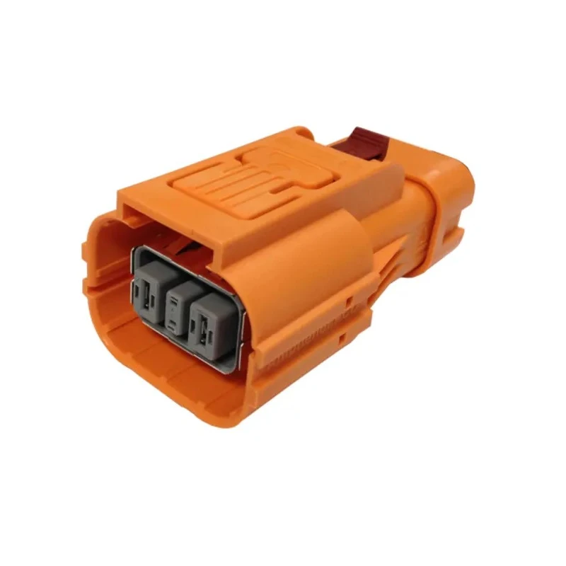 Amphenol Industrial PowerLok Plug with HVIL EV Connector Female, 40A, 800V, Crimp Termination, IP67, Polyamide HVSL630