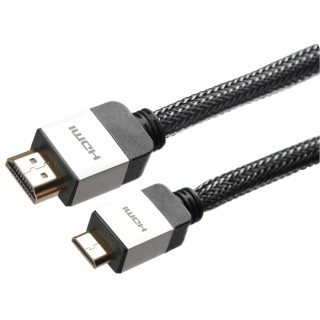Okdo 6 m 1080p HDMI Cable Male Mini HDMI to Male HDMI HDMI 1.4 Black HNA-6B