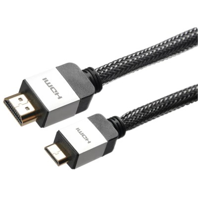 Okdo 6 m 1080p HDMI Cable Male Mini HDMI to Male HDMI HDMI 1.4 Black HNA-6B