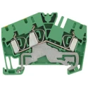 Weidmüller Earth Terminal Block ZPE Series Green Yellow 2.5mm² 1-Level Clamp 1770390000