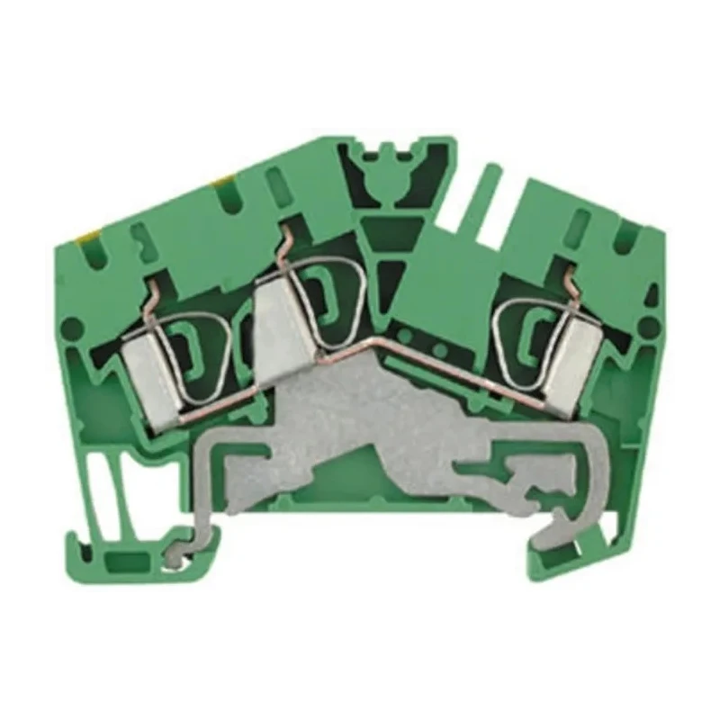 Weidmüller Earth Terminal Block ZPE Series Green Yellow 2.5mm² 1-Level Clamp 1770390000