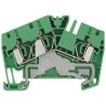 Weidmüller Earth Terminal Block ZPE Series Green Yellow 2.5mm² 1-Level Clamp 1770390000