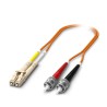 Phoenix Contact Multimode OM2 Multimode Fibre Optic Cable Low Smoke Zero Halogen Orange 2m 1115587